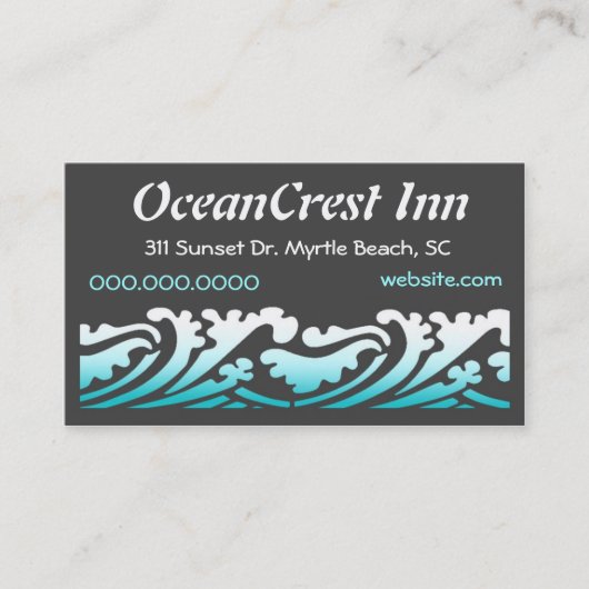 CARTE DE VISITE DE ROCKIN OCEANCREST (Devant)