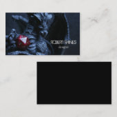 Carte de visite de roleplay du dragon d20 RPG (Devant / Derrière)