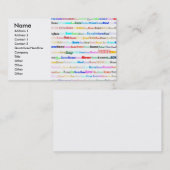 Carte de visite de Rome (Devant / Derrière)