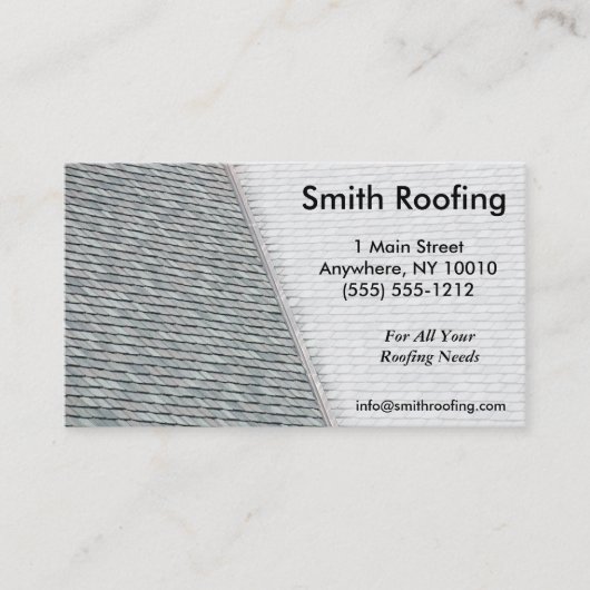 Carte de visite de Roofing Company (Devant)