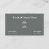 Carte de visite de Roofing Company (Dos)