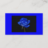 Carte de visite de rose de bleu (Dos)