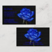 Carte de visite de rose de bleu (Devant / Derrière)