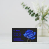 Carte de visite de rose de bleu (Debout devant)