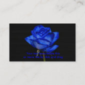 Carte de visite de rose de bleu (Dos)