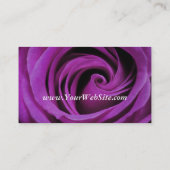 Carte de visite de rose de pourpre (Dos)