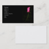 Carte de visite de rose de rose (Devant / Derrière)