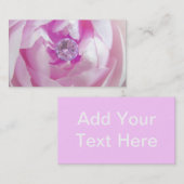 Carte de visite de rose de rose (Devant / Derrière)