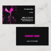 Carte de visite de rose de veste en cuir (Devant / Derrière)