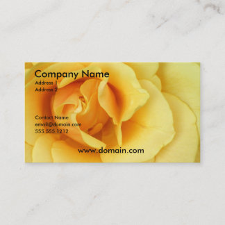 Carte de visite de rose jaune