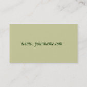 Carte de visite de rose jaune (Dos)