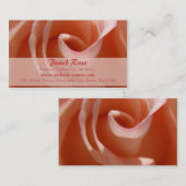 Carte de visite de Rose Peach (Devant / Derrière)