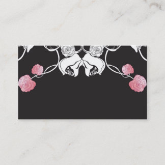 Carte de visite de roses