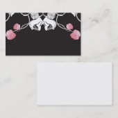 Carte de visite de roses (Devant / Derrière)