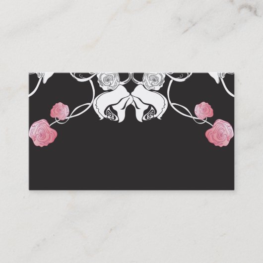 Carte de visite de roses (Devant)