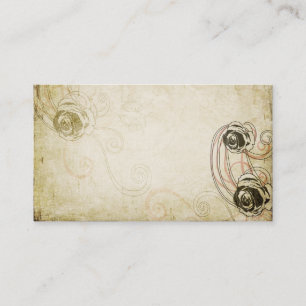 Carte de visite de roses