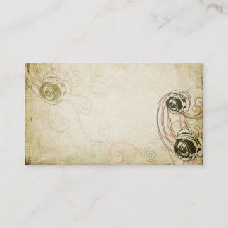 Carte de visite de roses