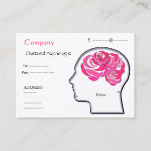 Carte de visite de roses de cerveau…