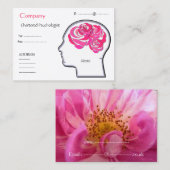 Carte de visite de roses de cerveau… (Devant / Derrière)