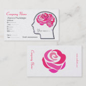 Carte de visite de roses de cerveau… (Devant / Derrière)