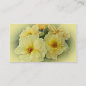 Carte de visite de roses jaunes (Dos)