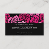 Carte de visite de roses vintages (Dos)