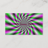 Carte de visite de roue à rotation de néon (Dos)