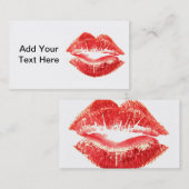 Carte de visite de rouge à lèvres (Devant / Derrière)