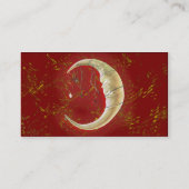 Carte de visite de rouge de lune de perle (Dos)