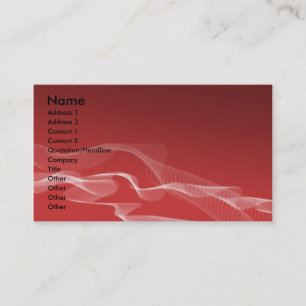 Carte de visite de rouge de Smokey