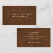 Carte de visite de rouille (Devant / Derrière)