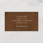 Carte de visite de rouille (Dos)