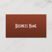 Carte de visite de rouille riche professionnel (Devant)