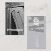 Carte de visite de rouillement de photographie de (Devant / Derrière)