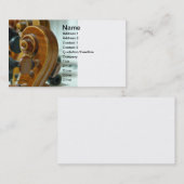 Carte de visite de rouleau de violon (Devant / Derrière)