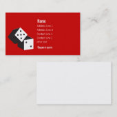 Carte de visite de roulement de matrices (Devant / Derrière)