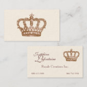 Carte de visite de Royale de couronne (Devant / Derrière)