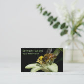 Carte de visite de rucher d'abeille de miel (Debout devant)