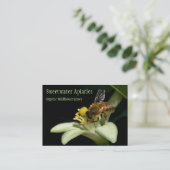 Carte de visite de rucher d'abeille de miel (Debout devant)