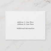 Carte de visite de Rustic Birdhouses Craft Company (Dos)