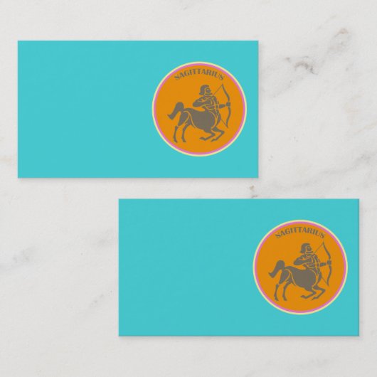 Carte de visite de Sagittarius (Devant / Derrière)