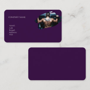 CARTE DE VISITE DE SALLE DE SPORT MODÈLE DE BASE