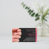 Carte de visite de salon à ongles avec rendez-vous (Debout devant)