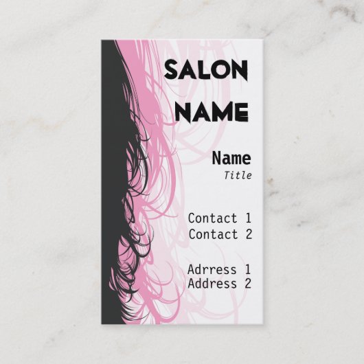 Carte de visite de salon - customisé (Devant)