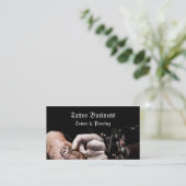 Carte de visite de salon d'artiste de tatouage (Debout devant)