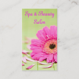 Carte de visite de salon de beauté