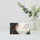 💇♀️ Carte de visite de salon de beauté de luxe (Debout devant)
