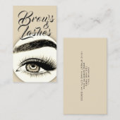 Carte de visite de salon de beauté pour extensions (Devant / Derrière)
