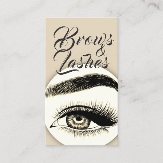 Carte de visite de salon de beauté pour extensions (Devant)