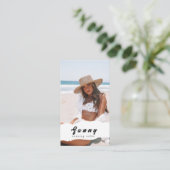 Carte de visite de salon de bronzage (Debout devant)